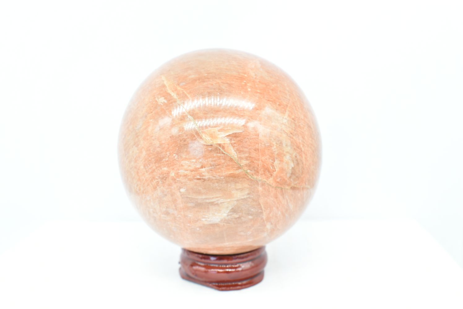 Sfera di Pietra di Luna Arancio 6.8 cm