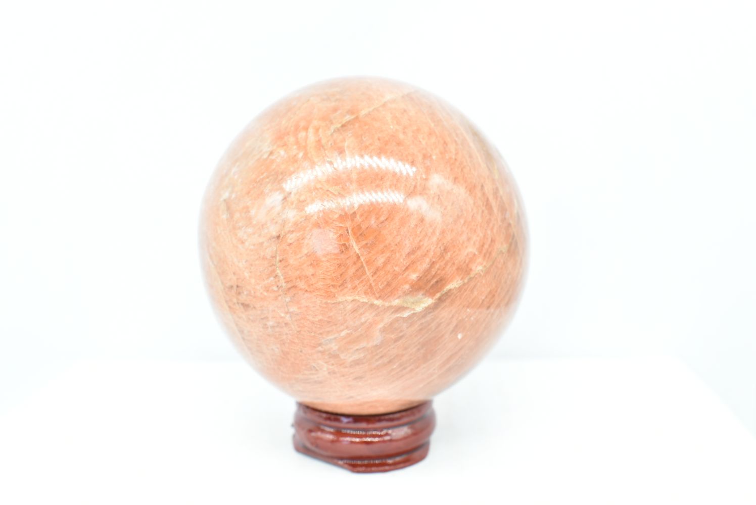 Sfera di Pietra di Luna Arancio 6.8 cm