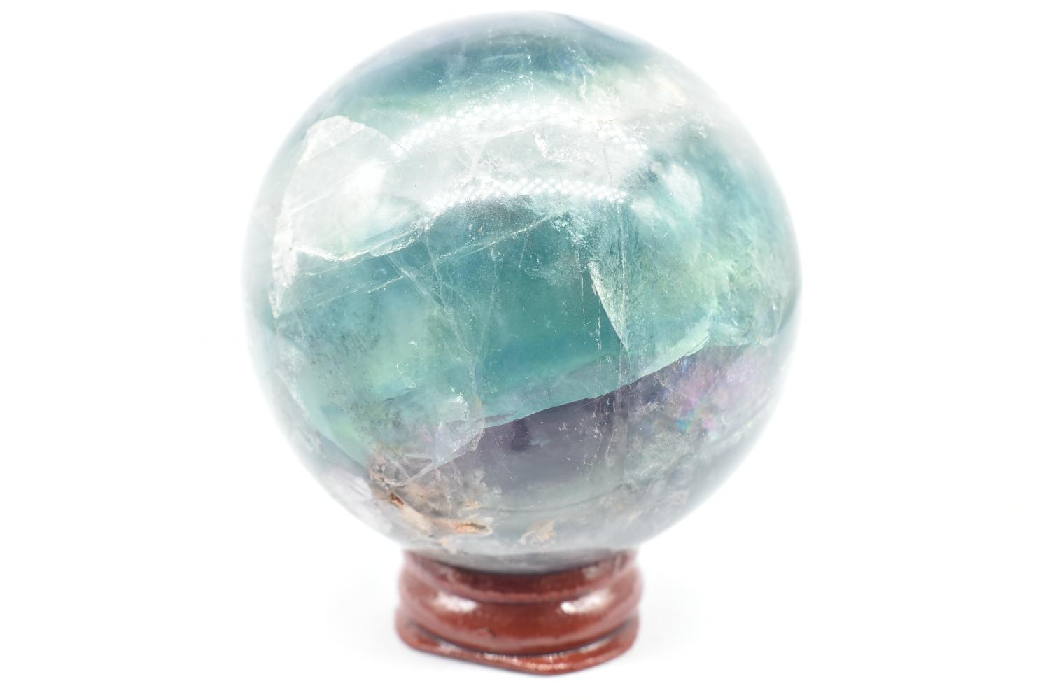 Sfera di Fluorite Arcobaleno 6.3 cm