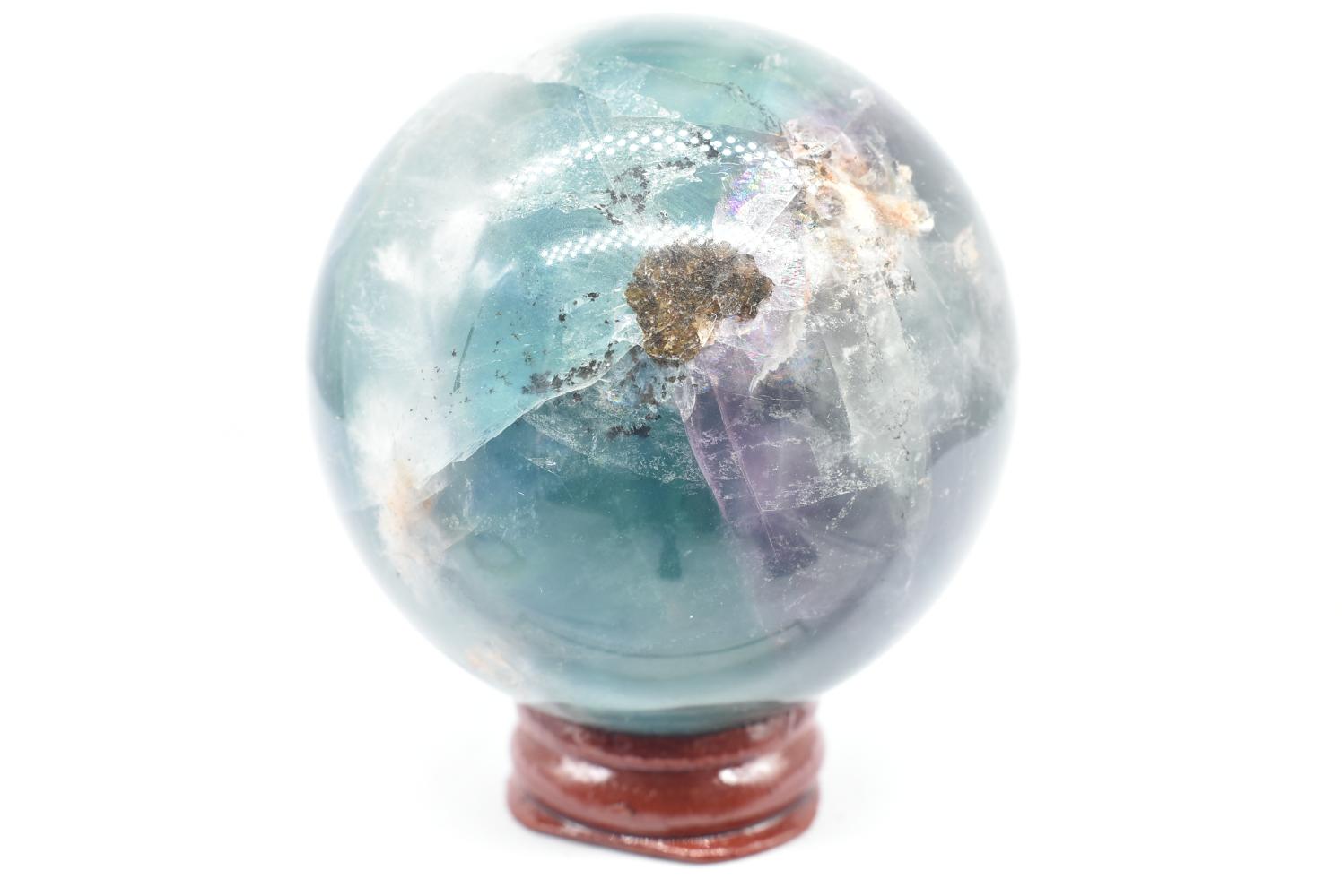 Sfera di Fluorite Arcobaleno 6.3 cm