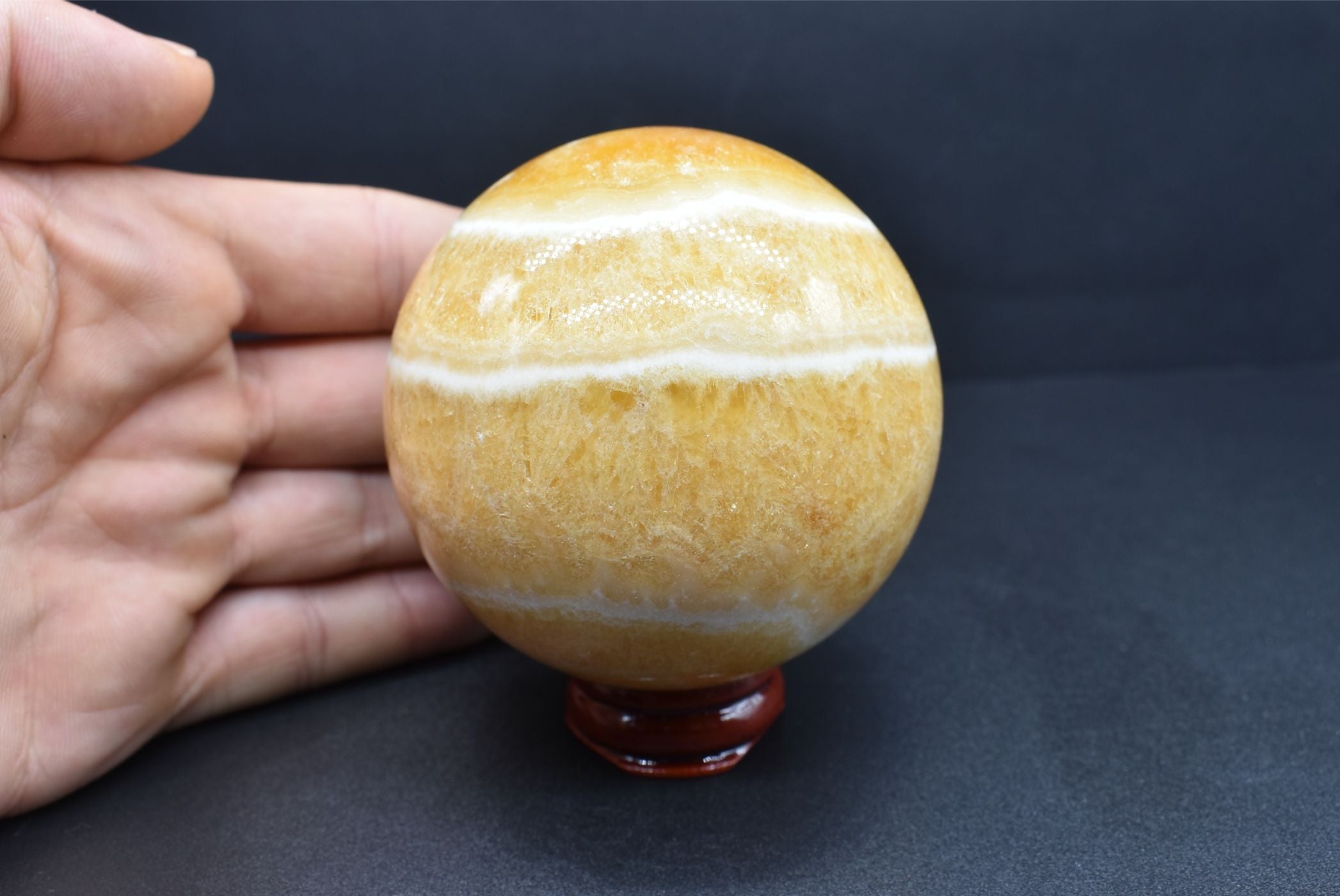 Sfera di Calcite Arancio