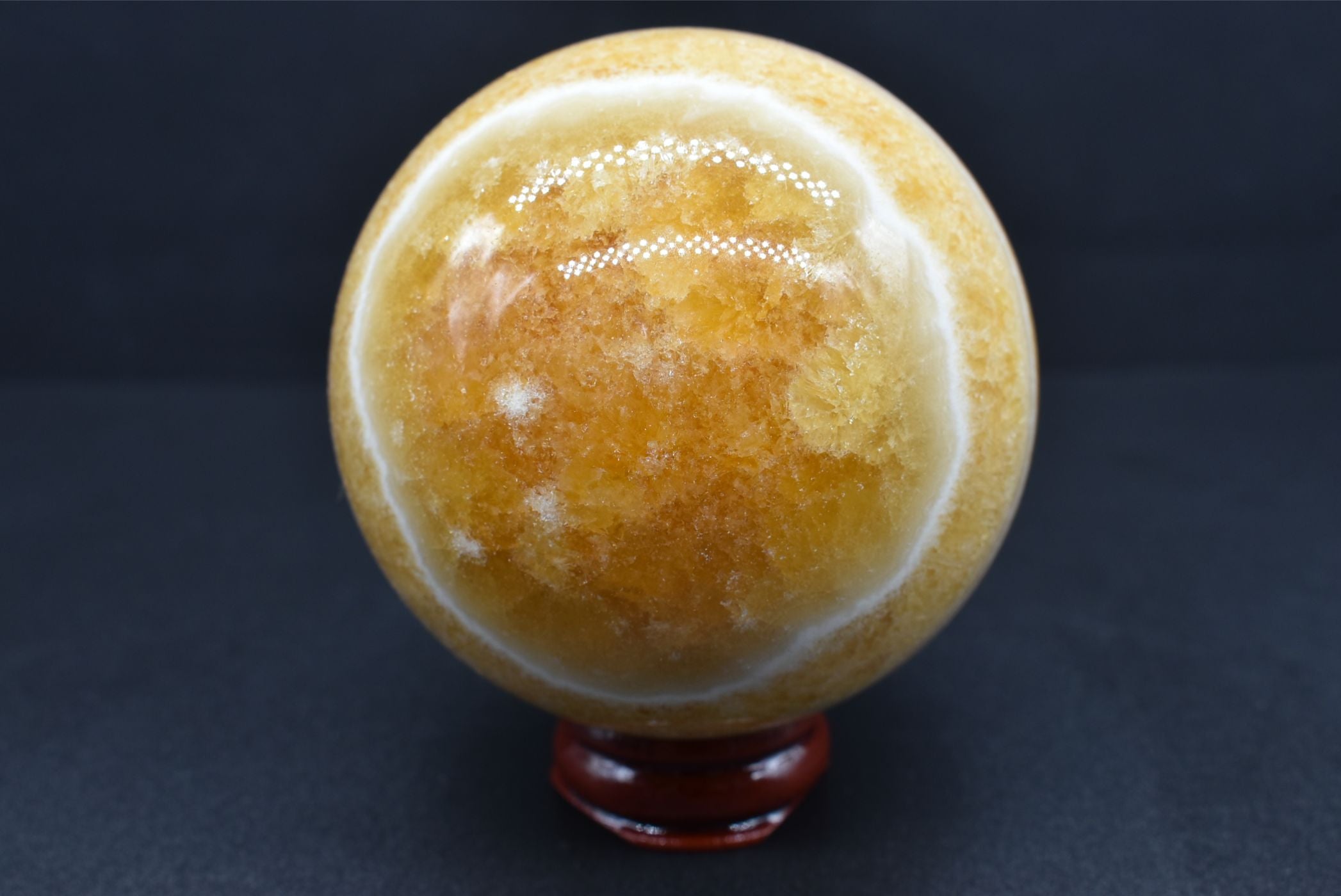 Sfera di Calcite Arancio