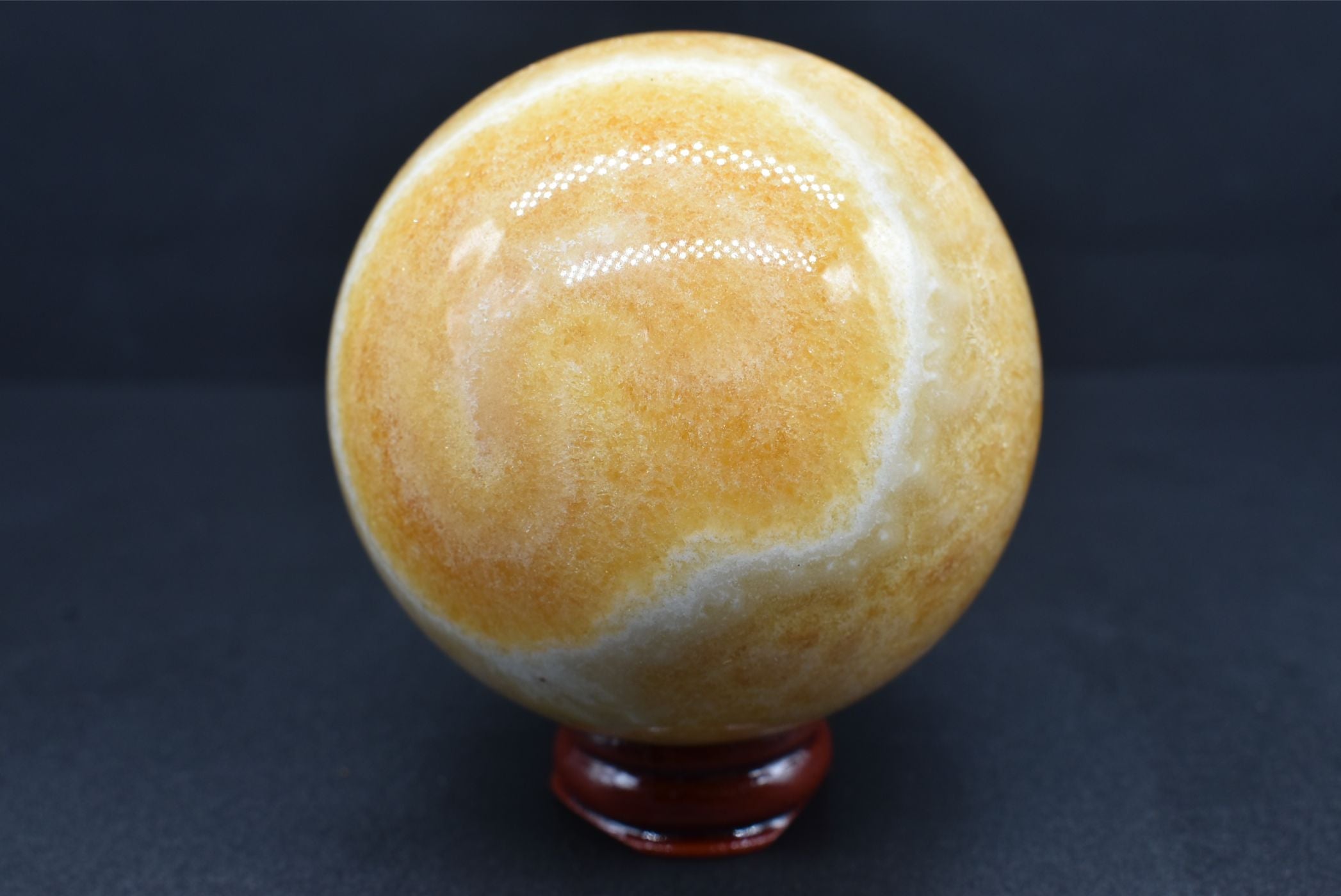 Sfera di Calcite Arancio