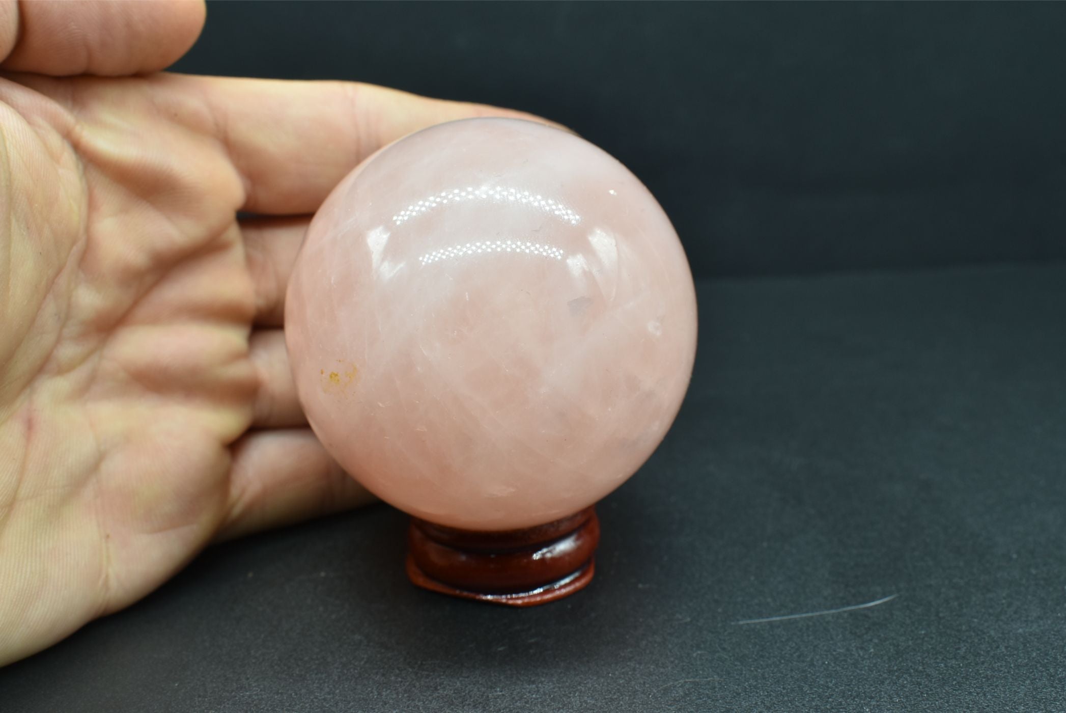 Sfera di Quarzo Rosa