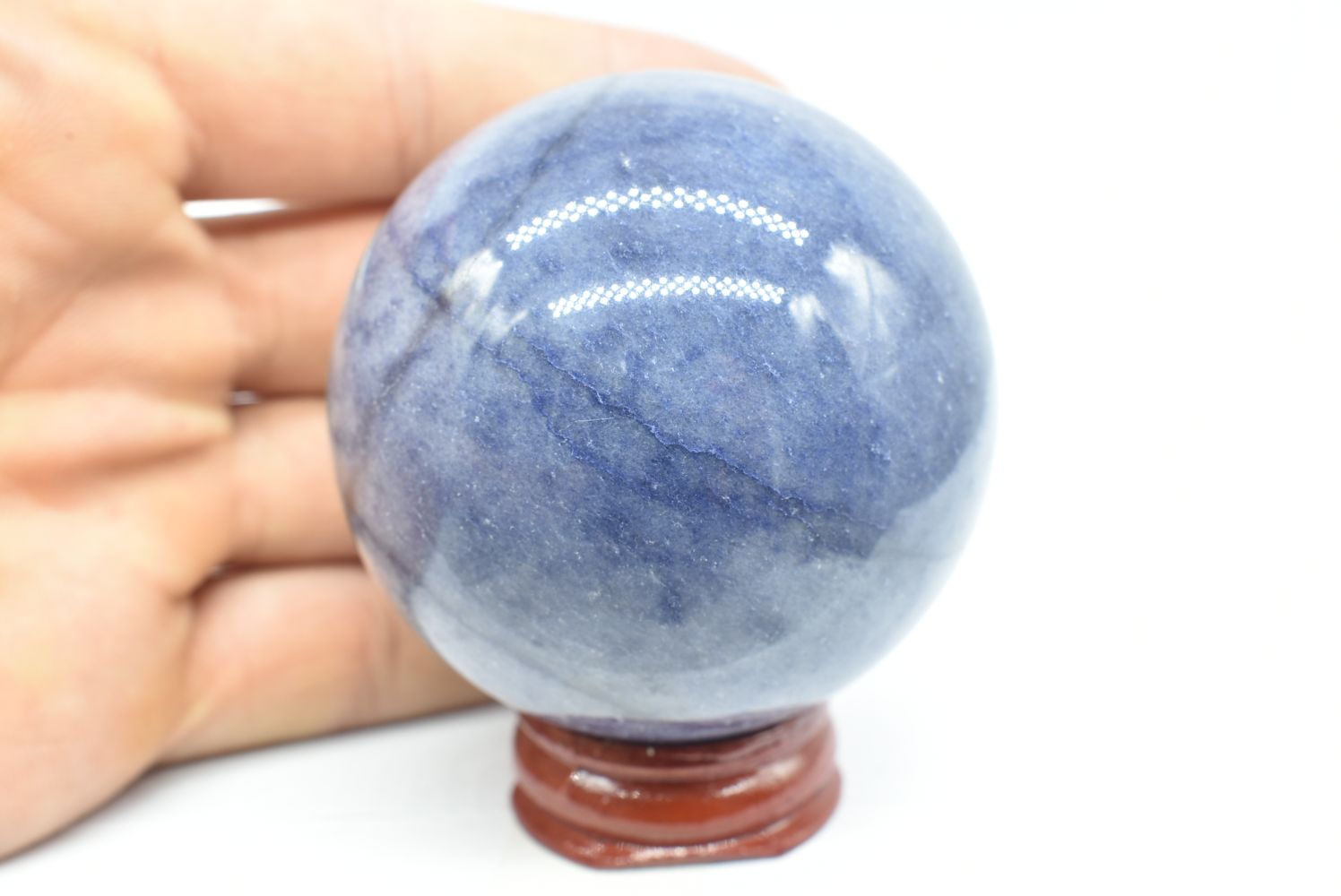 Sfera di Quarzo Blu 5.6 cm