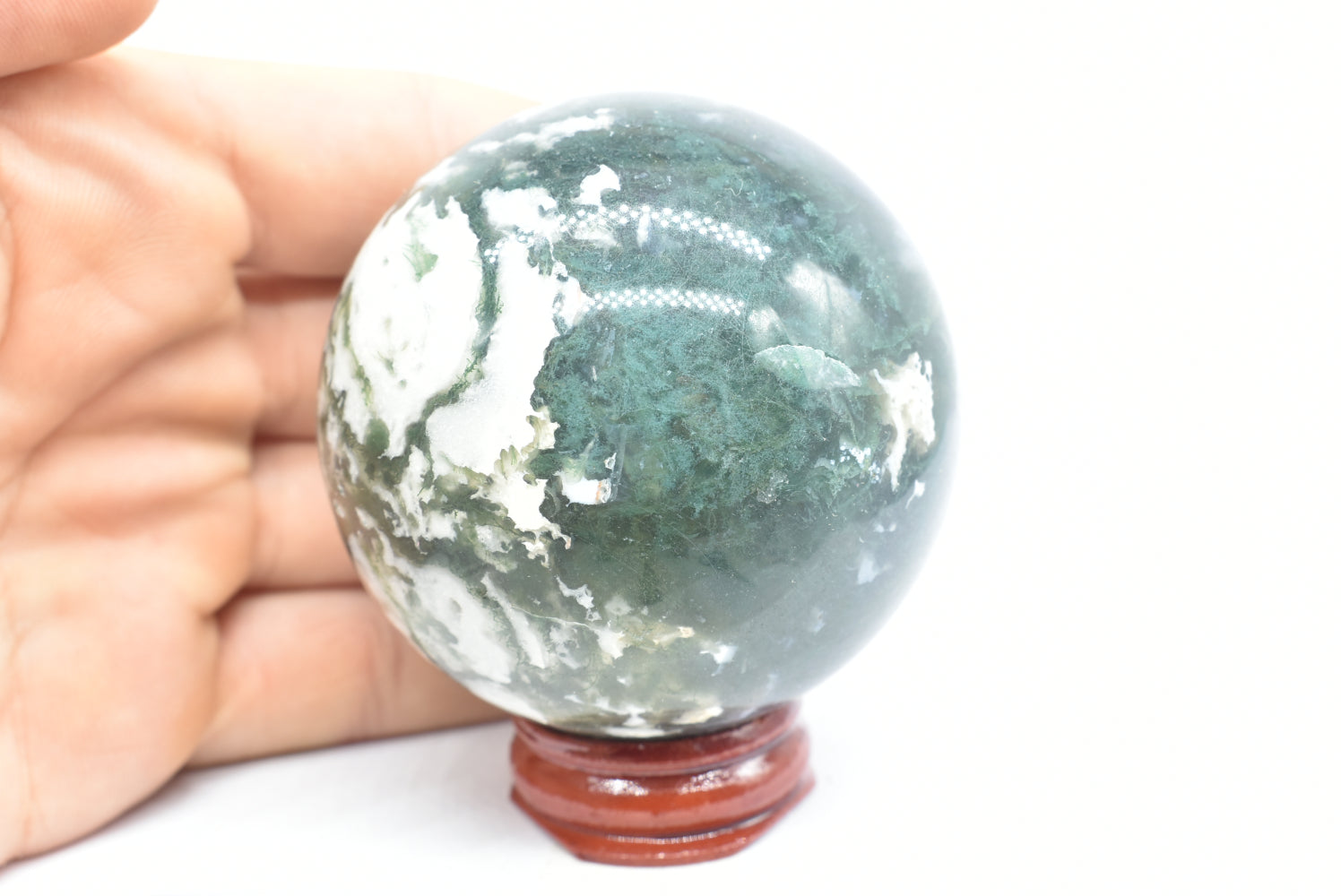 Sfera di Agata Muschiata 6.1 cm