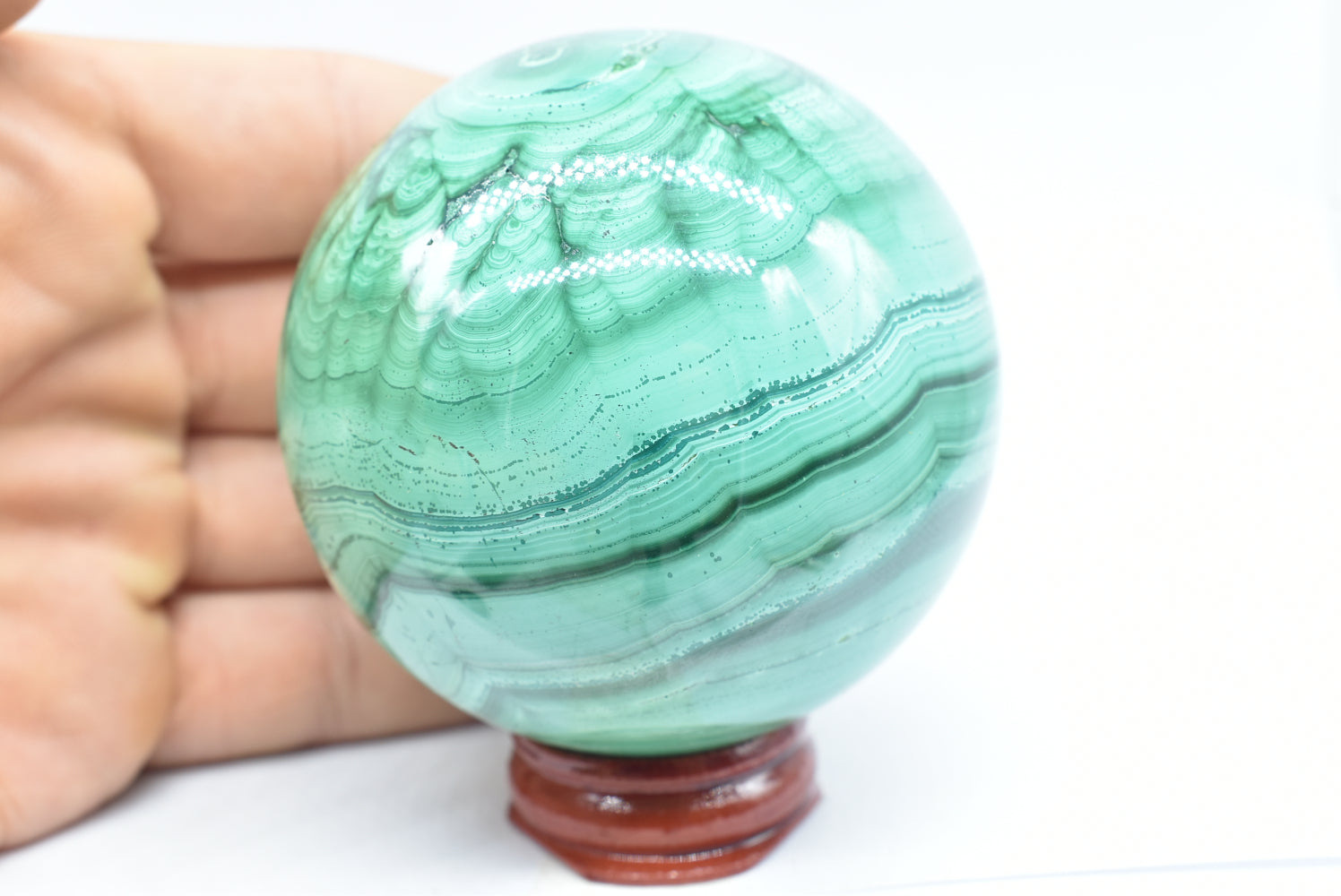 Sfera di Malachite 6.6 cm