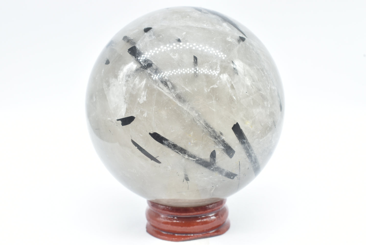 Sfera di Quarzo Tormalinato 6.9 cm