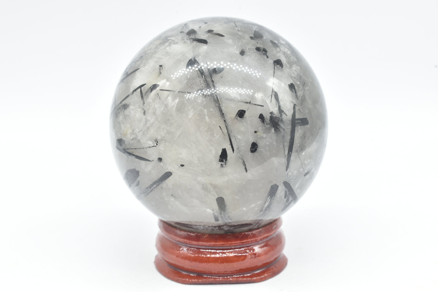 Sfera di Quarzo Tormalinato 4.9 cm