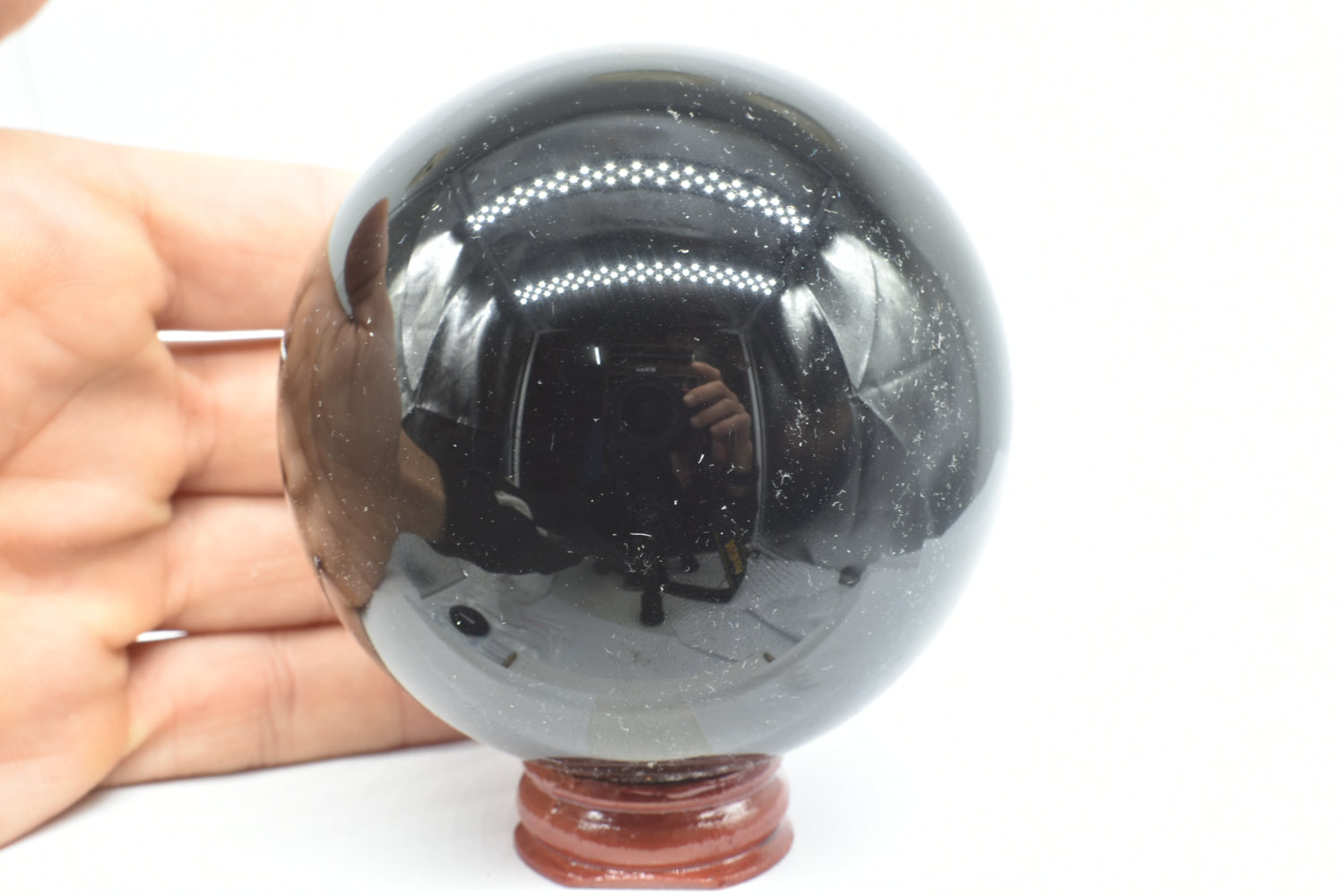 Sfera di Ossidiana Nera 7.7 cm