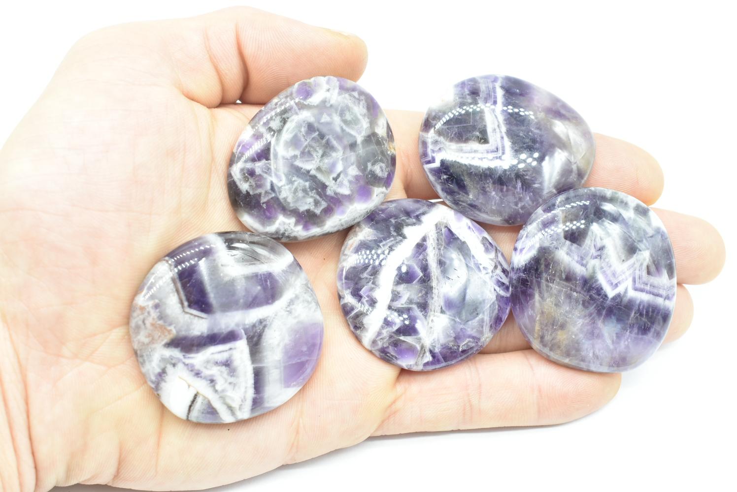 Amethyst Chevron Flat Tumbled