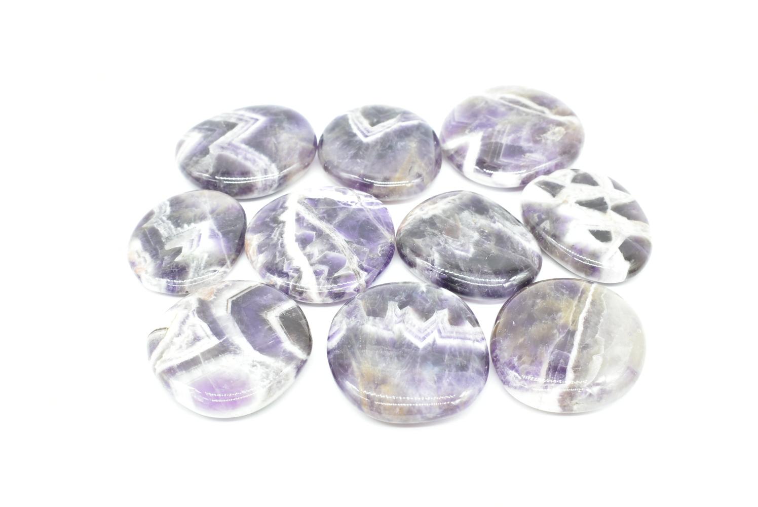 Amethyst Chevron Flat Tumbled