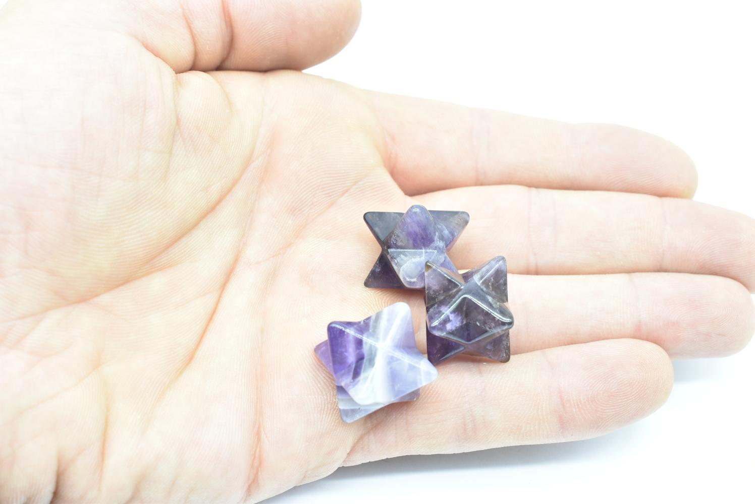 Amethyst Merkaba Star