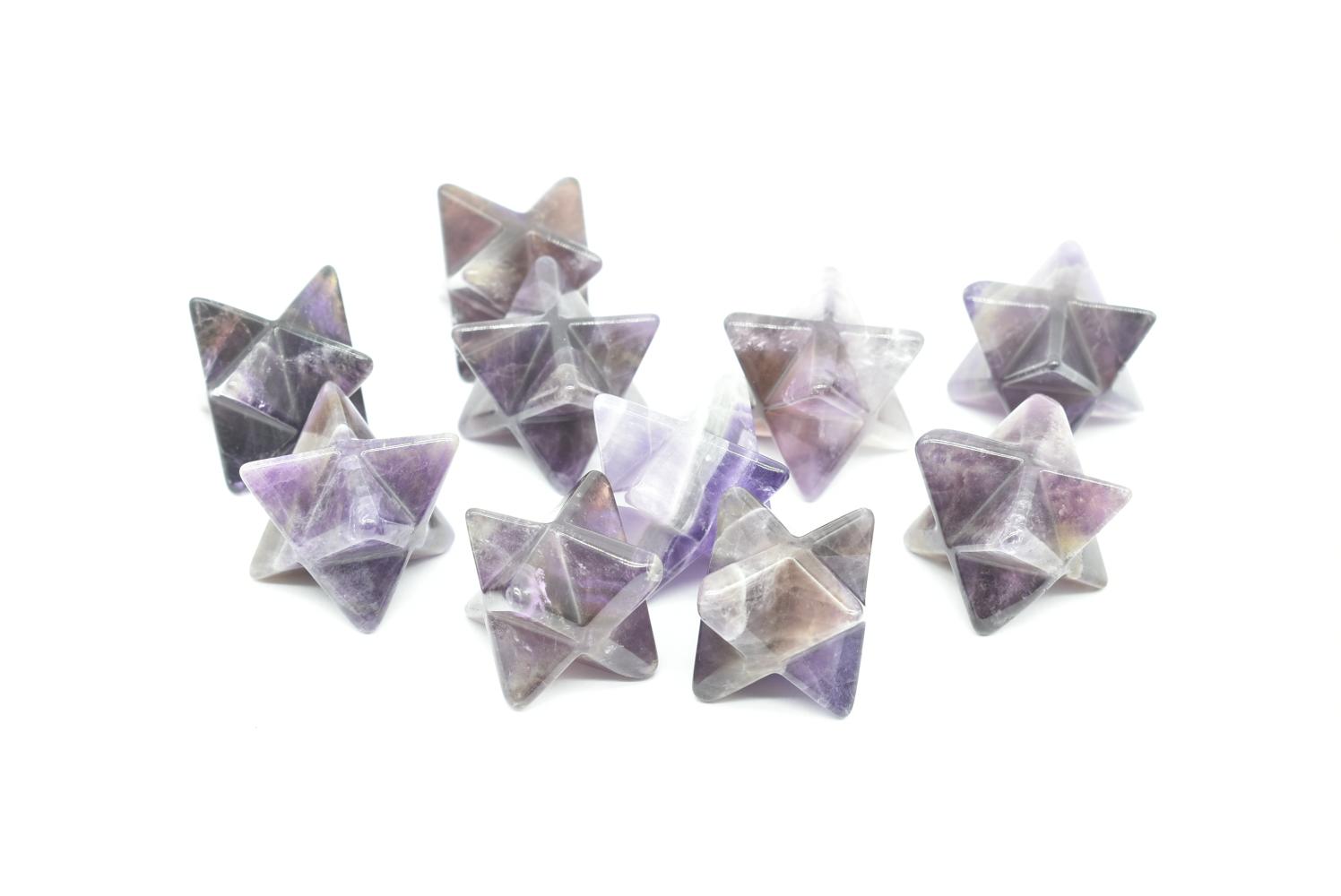 Amethyst Merkaba Star