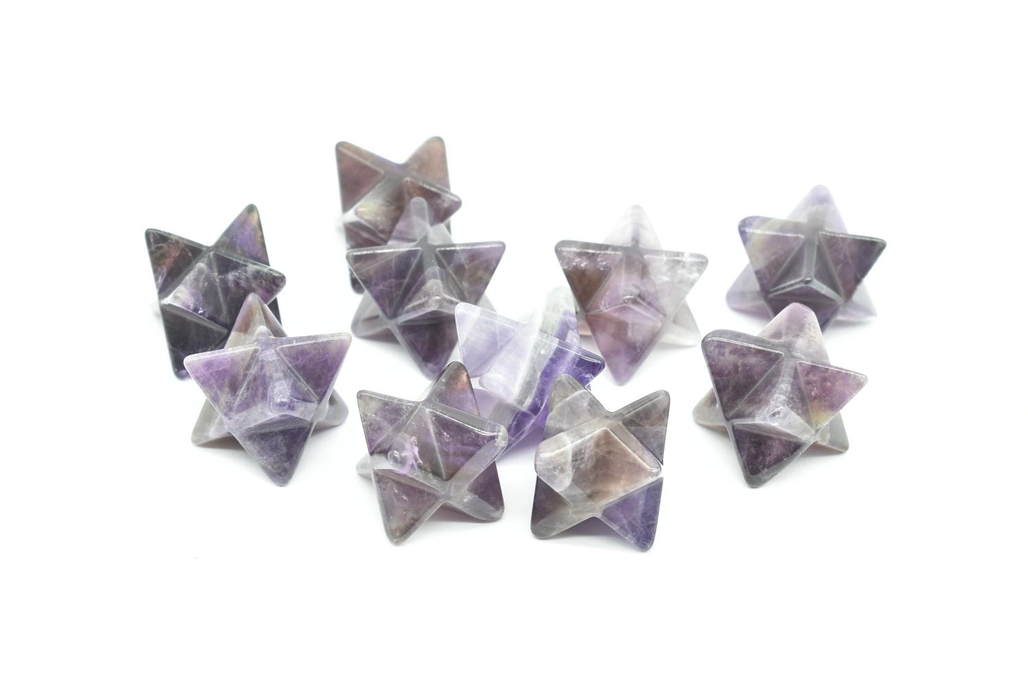 Amethyst Merkaba Star