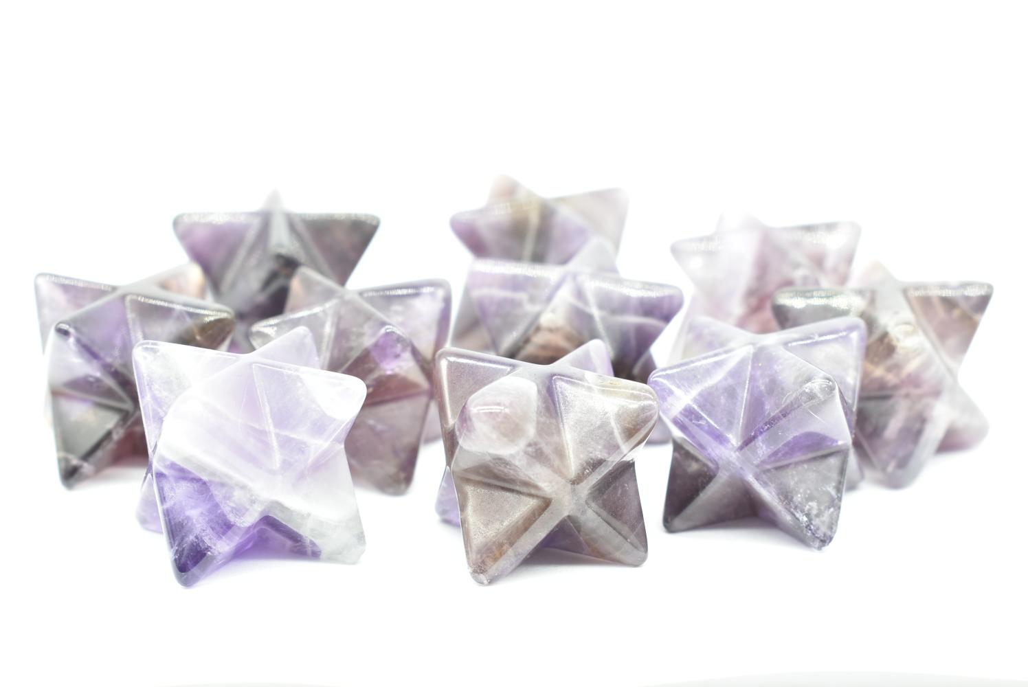 Amethyst Merkaba Star