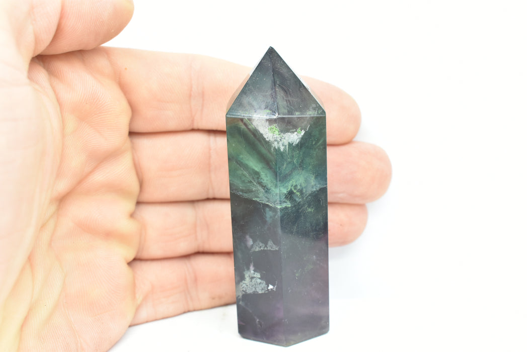 Torre di Fluorite Arcobaleno 7.3 cm