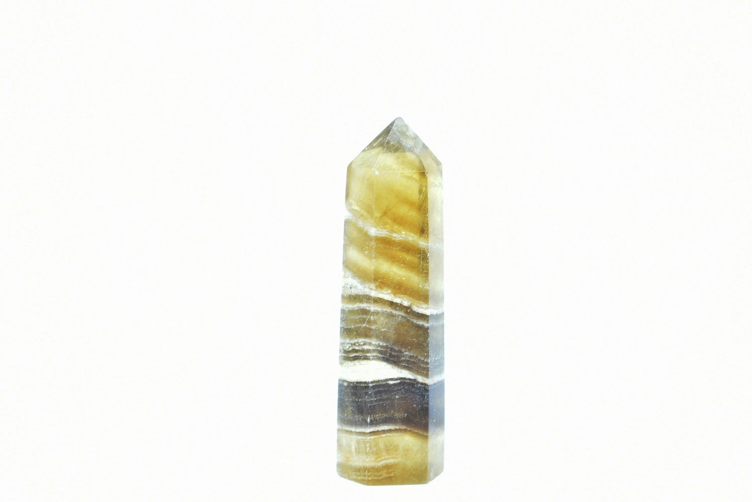 Tip of Yellow Fluorite 7.7 cm