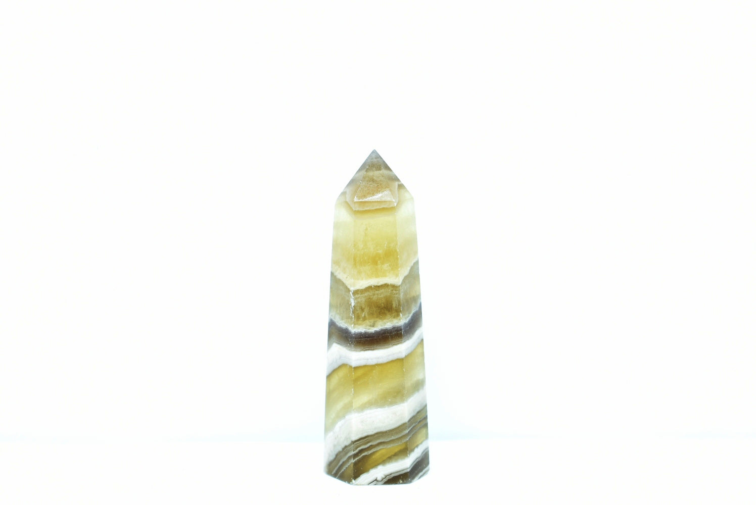 Tip of Yellow Fluorite 8 cm