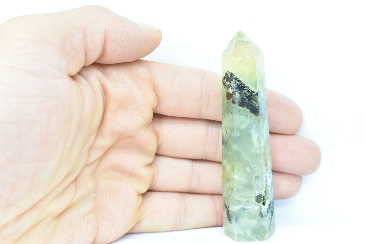 Prehnite Tower 8.4 cm