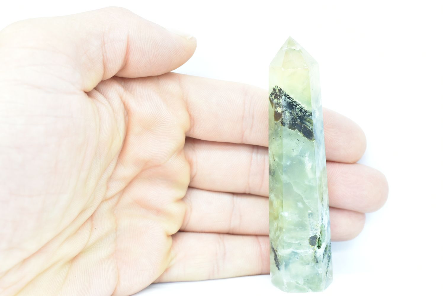 Prehnite Tower 8.4 cm