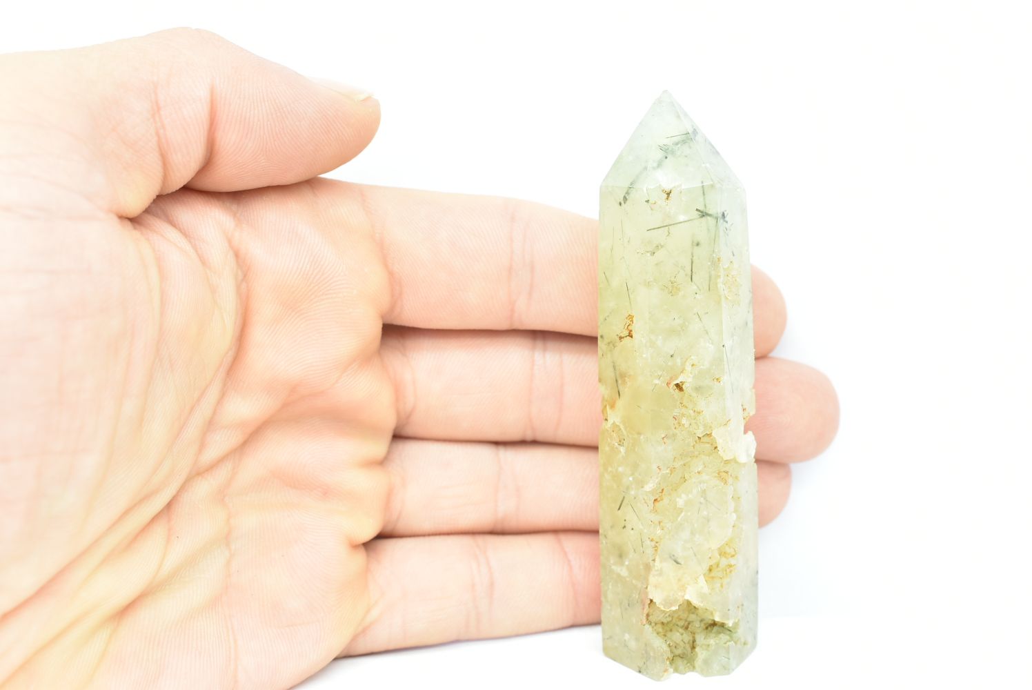 Prehnite Tower 8.5 cm