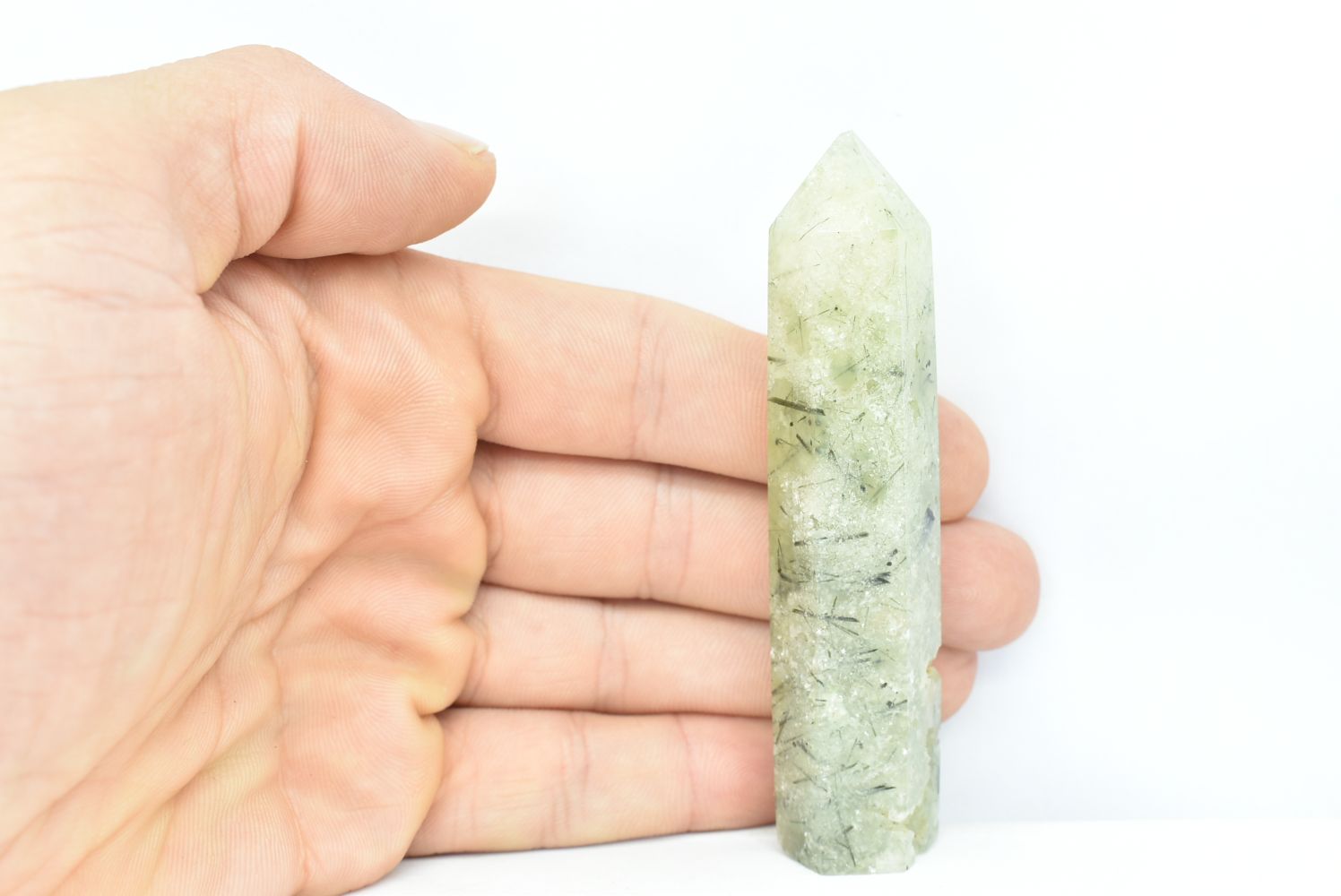 Prehnite Tower 8.7 cm