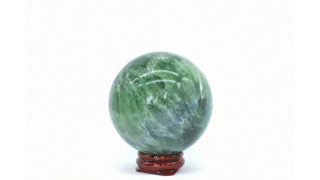 Green Fluorite sphere 6.3 cm