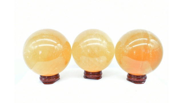 Sphere Calcite Honey 6.7-6.9 cm