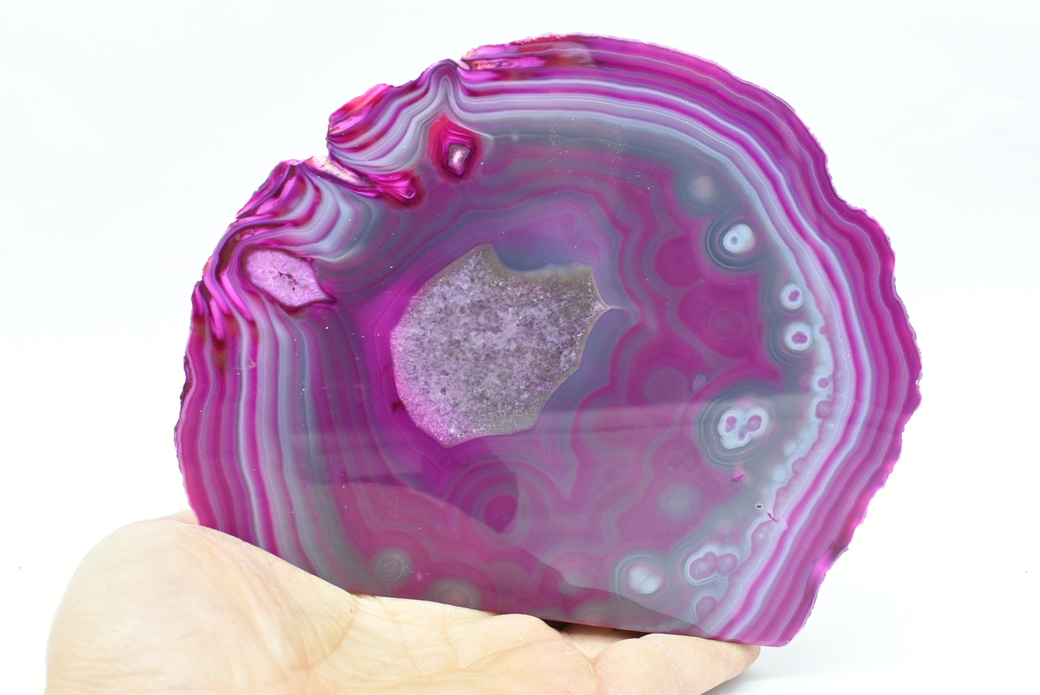 Pink Agate Geode (Dyed)