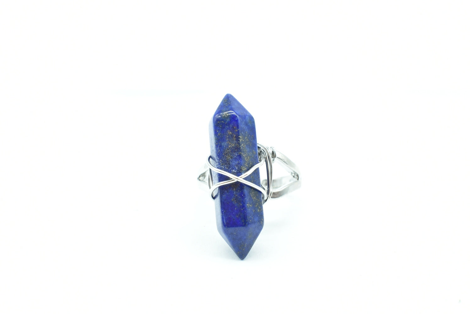 Adjustable Lapis Lazuli tip ring