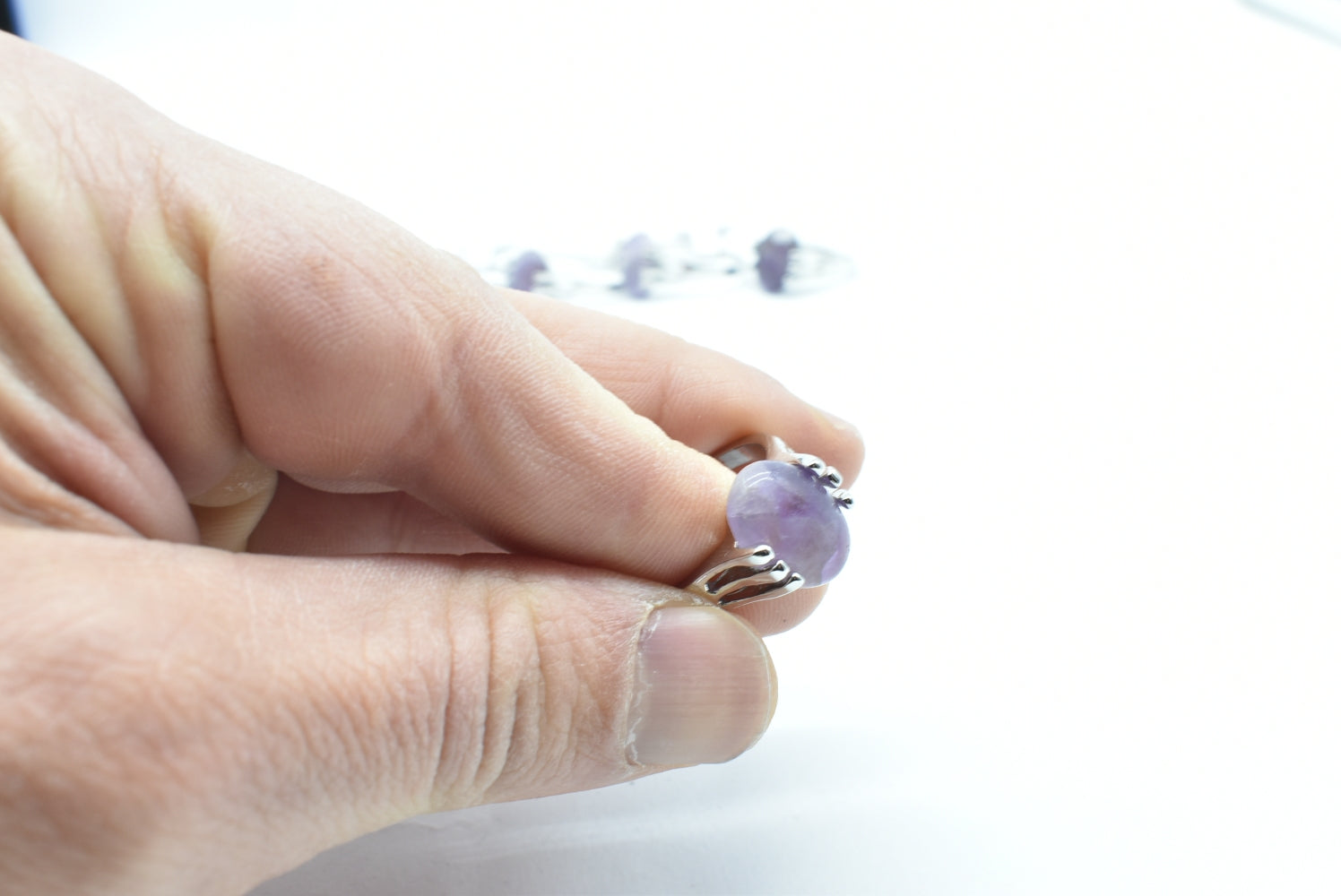 Ring With Amethyst stone