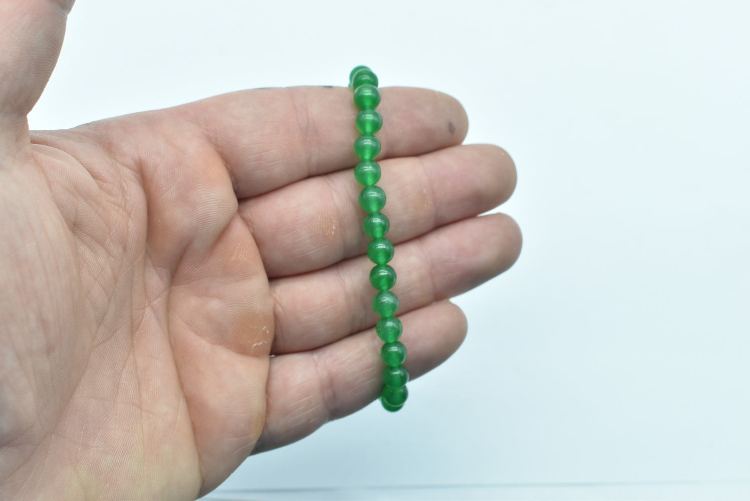 Dyed Stretch Malaysian Jade Bracelet