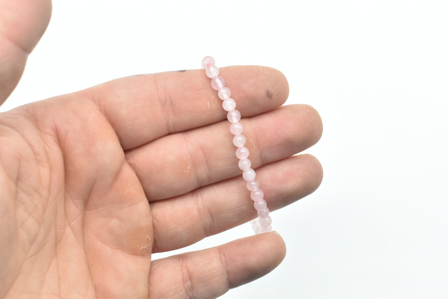 Stretch Rose Quartz Beads Bracelet