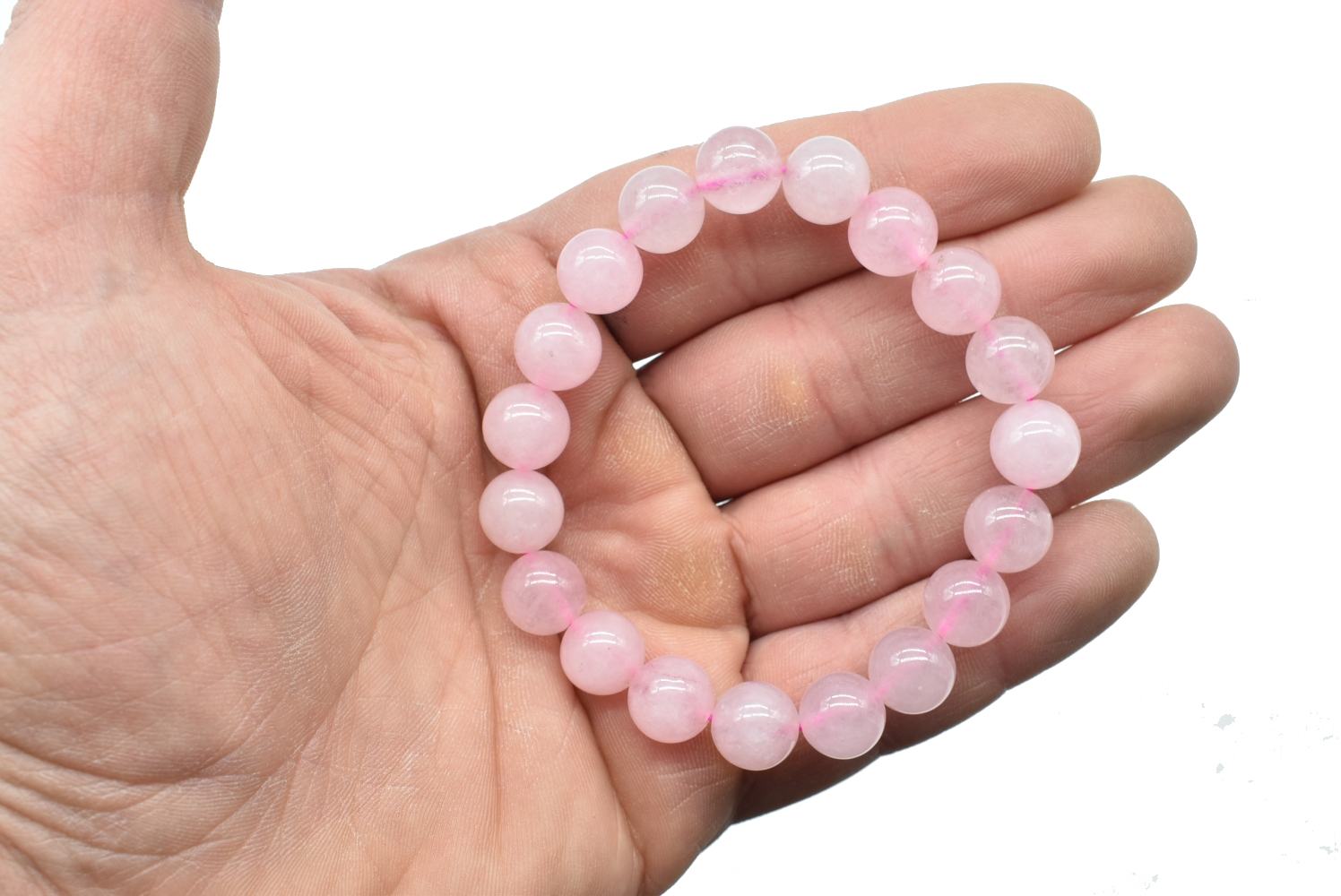 Bracciale Quarzo Rosa Elasticizzato