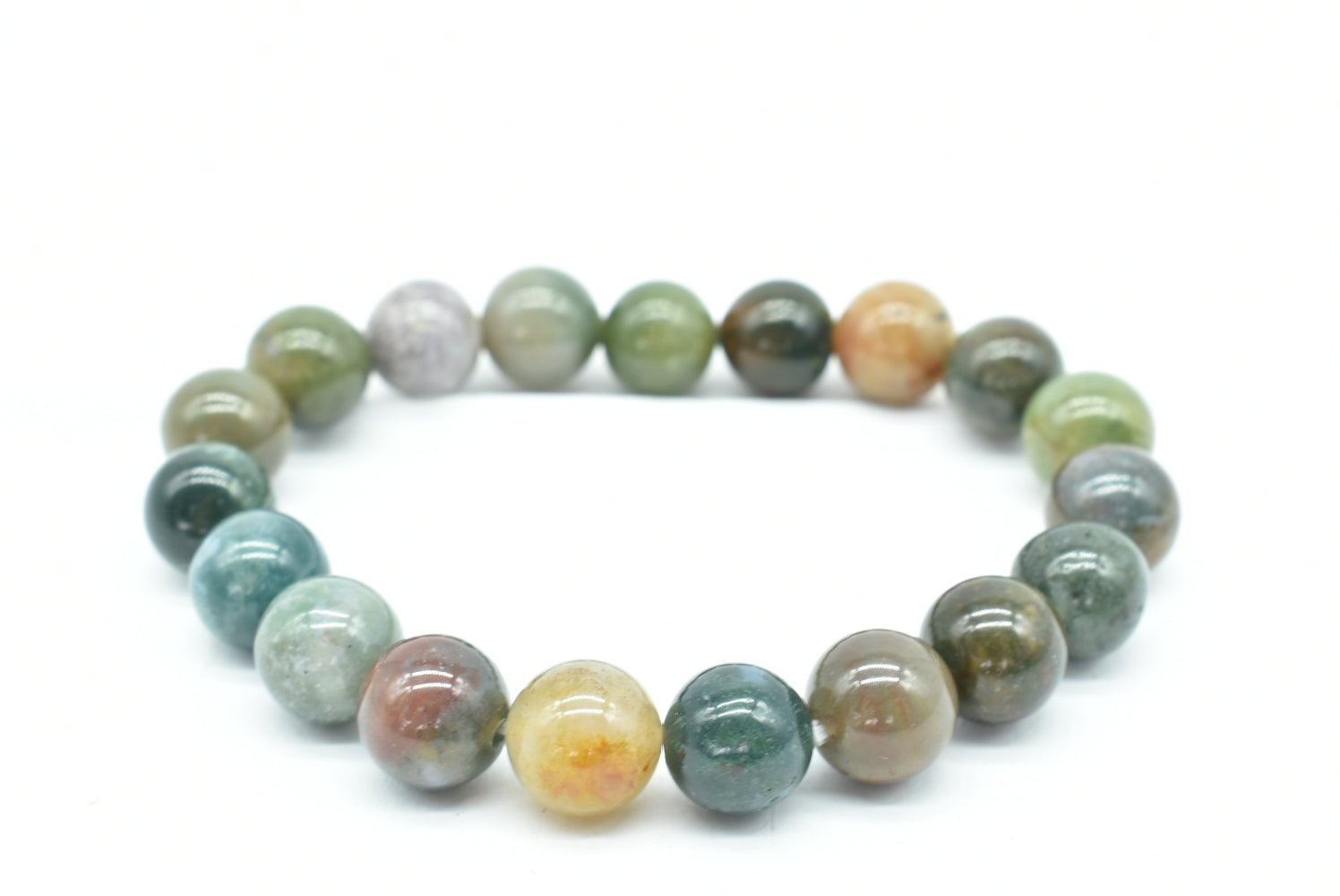 Bracelet with stretch Indian Agate beads