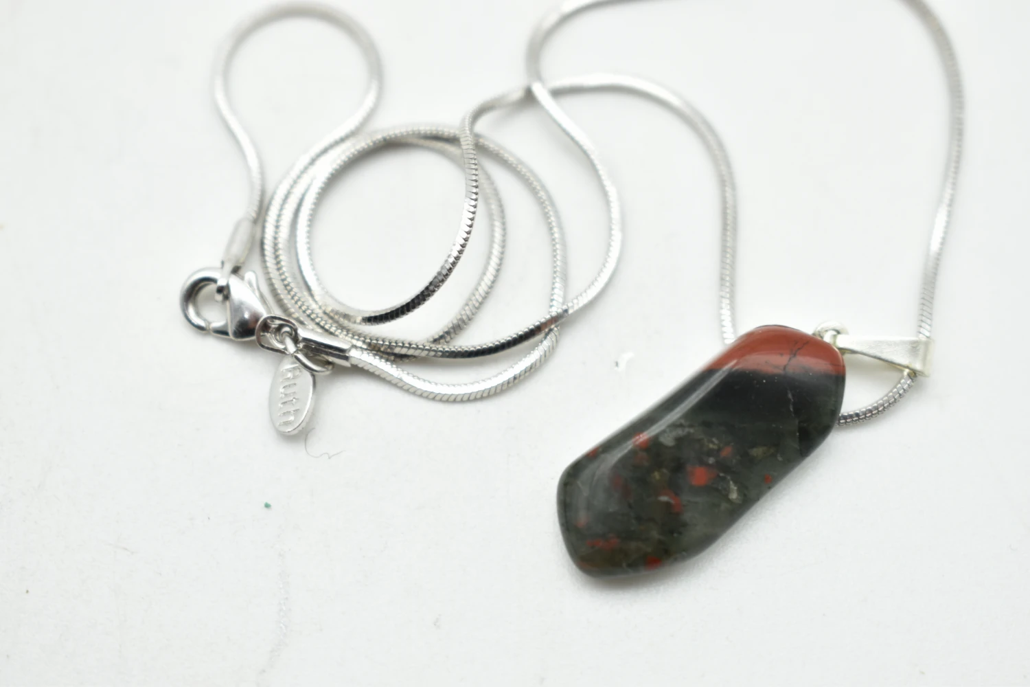 Tumbled Heliotrope Pendant