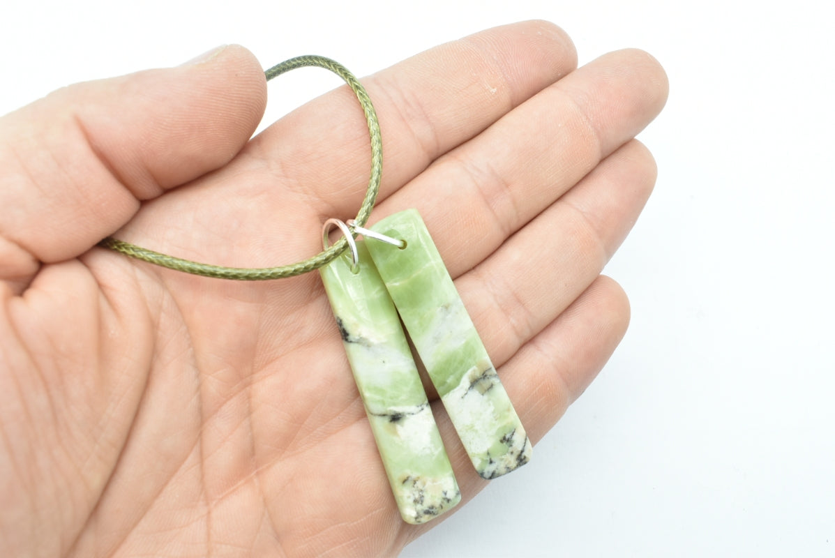 Peridot Rectangle Pendant