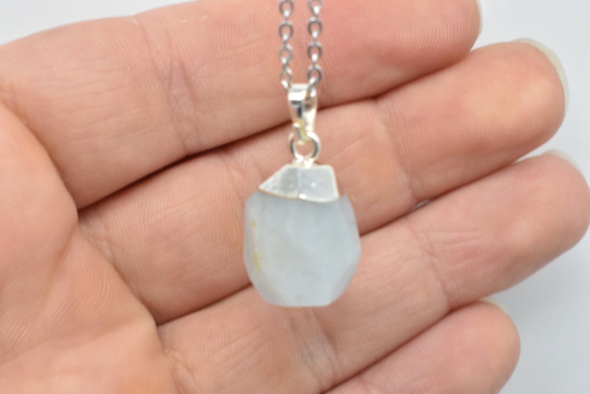 Aquamarine Nugget Pendant