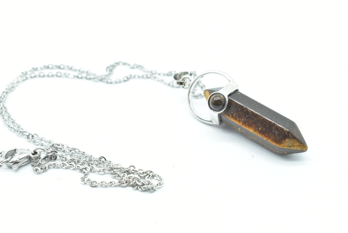 Tiger's Eye Tip Pendant