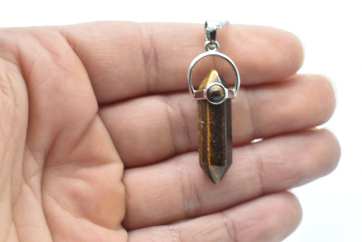 Tiger's Eye Tip Pendant