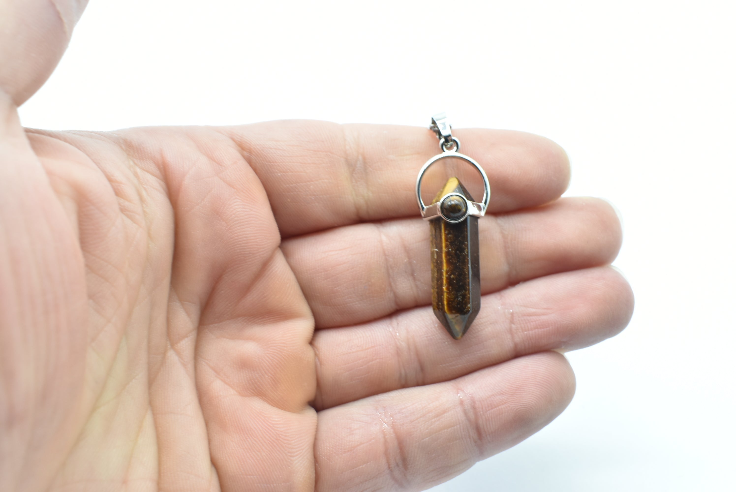 Tiger's Eye Tip Pendant