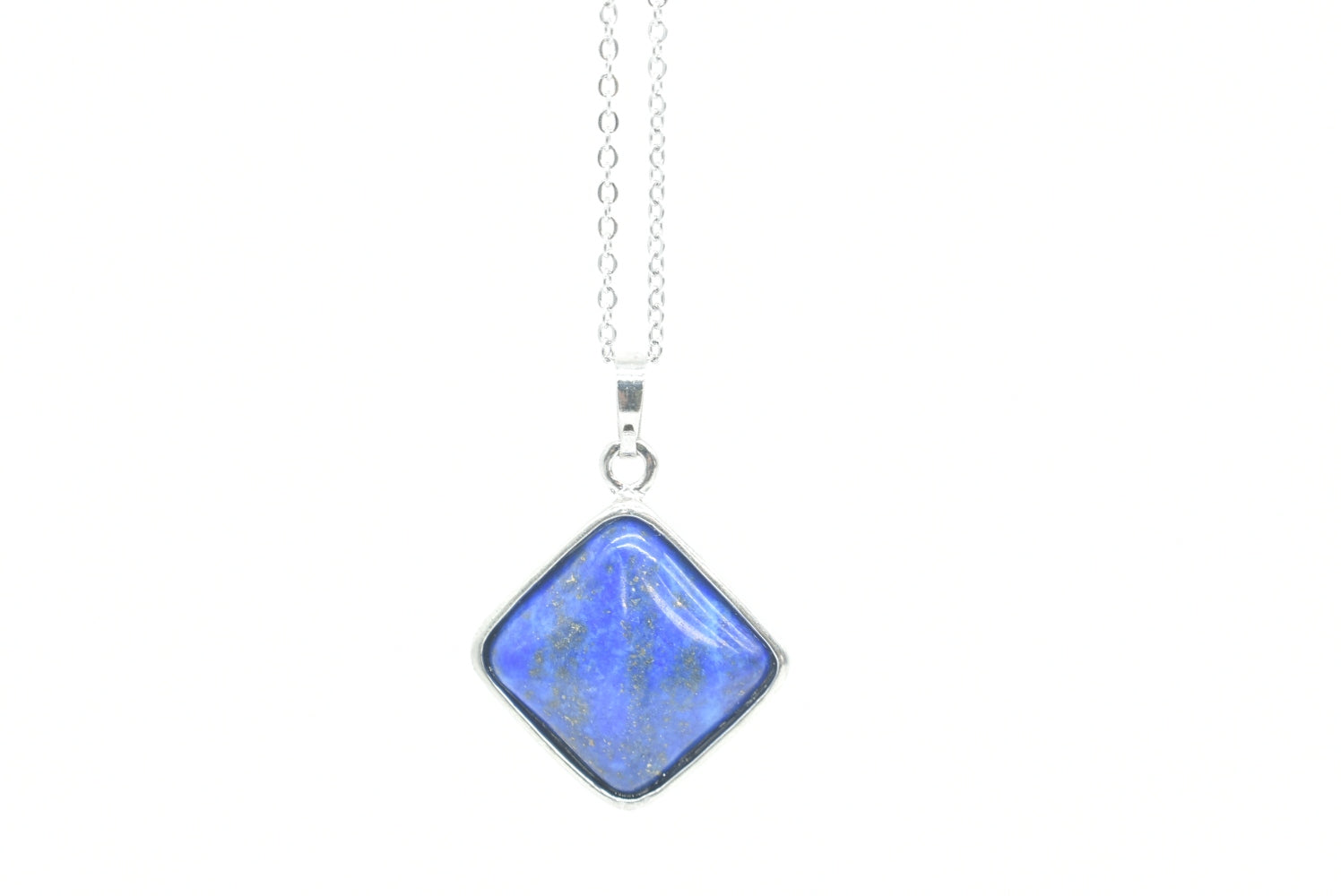 Square Lapis Lazuli Pendant