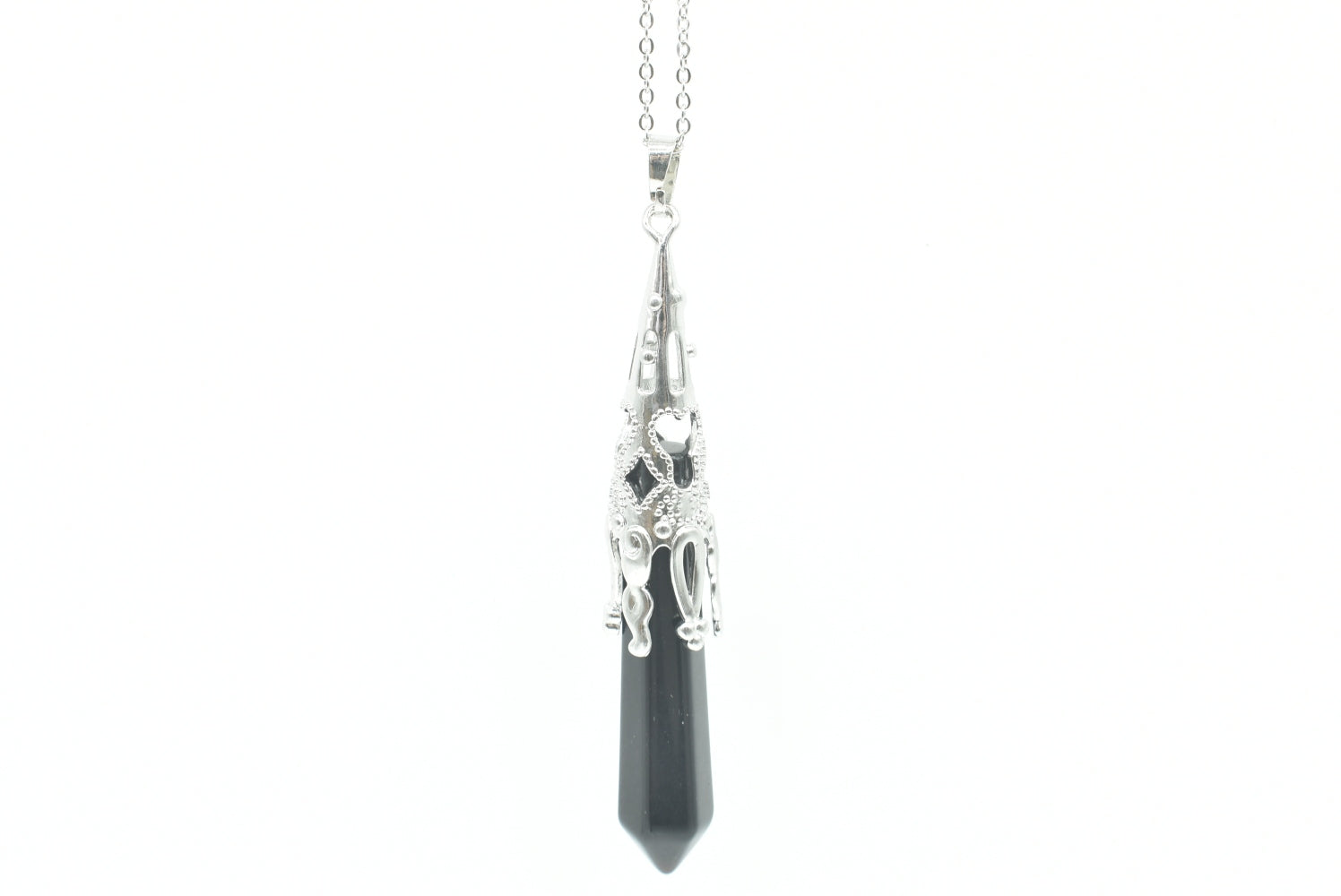 Obsidian Point Pendant