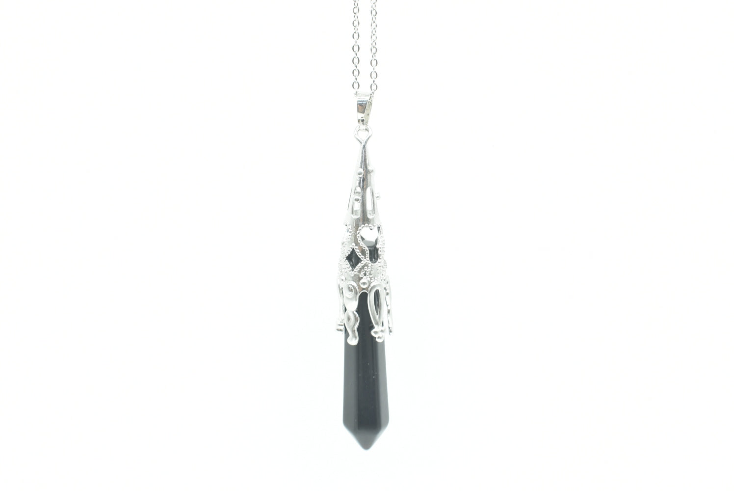 Obsidian Point Pendant