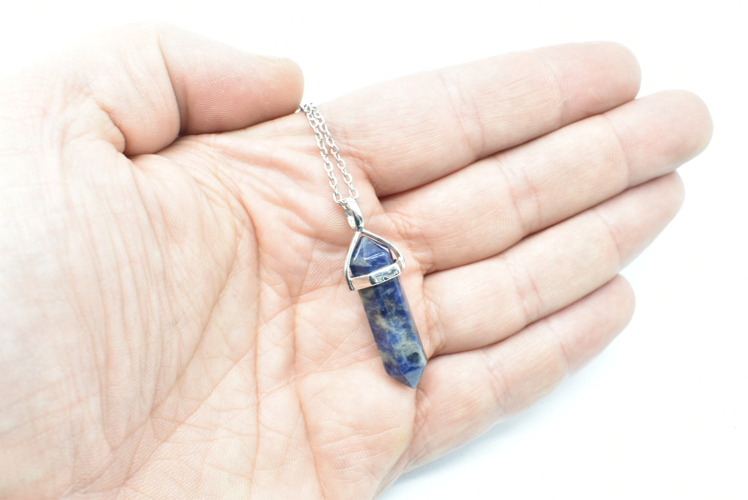 Ciondolo Punta Biterminata di Sodalite
