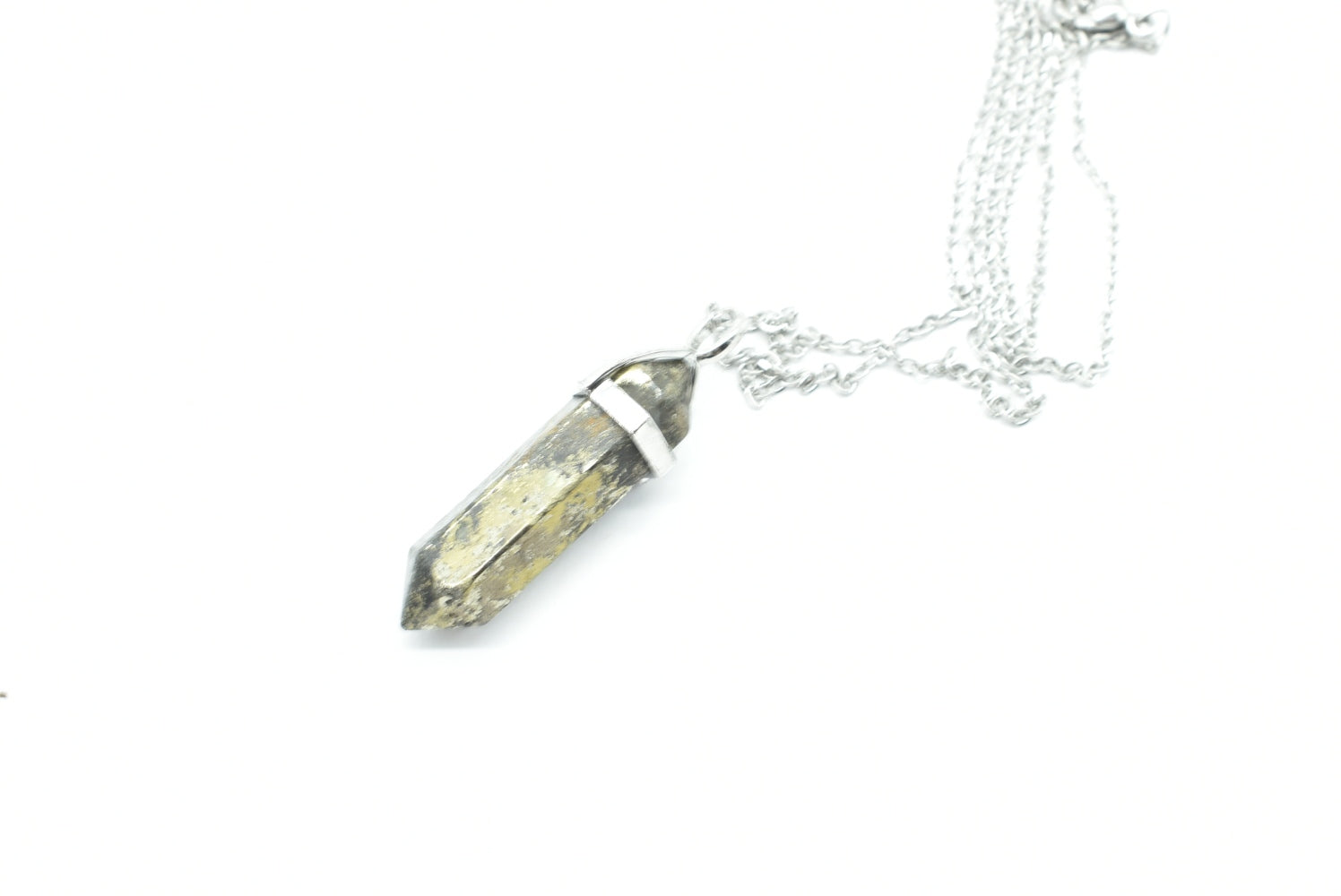 Pyrite Biterminated Point Pendant