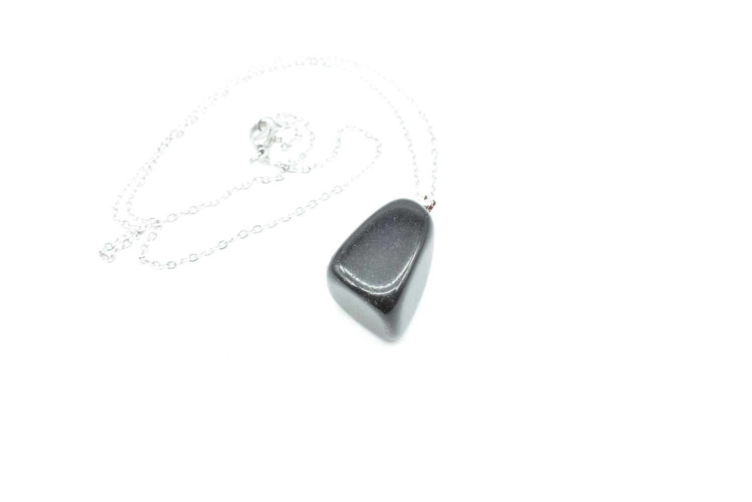 Tumbled Obsidian pendant