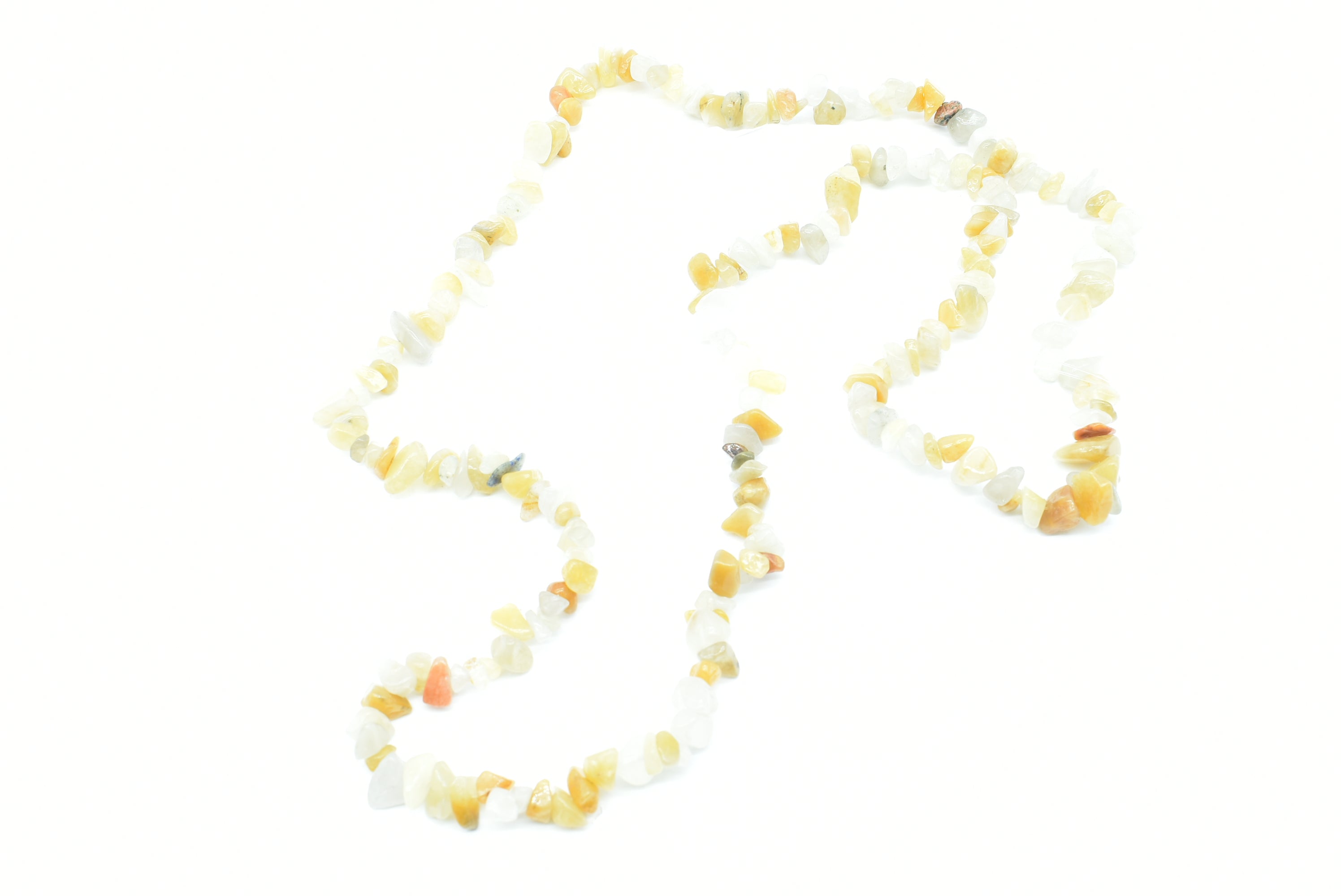 Yellow Jade stones necklace