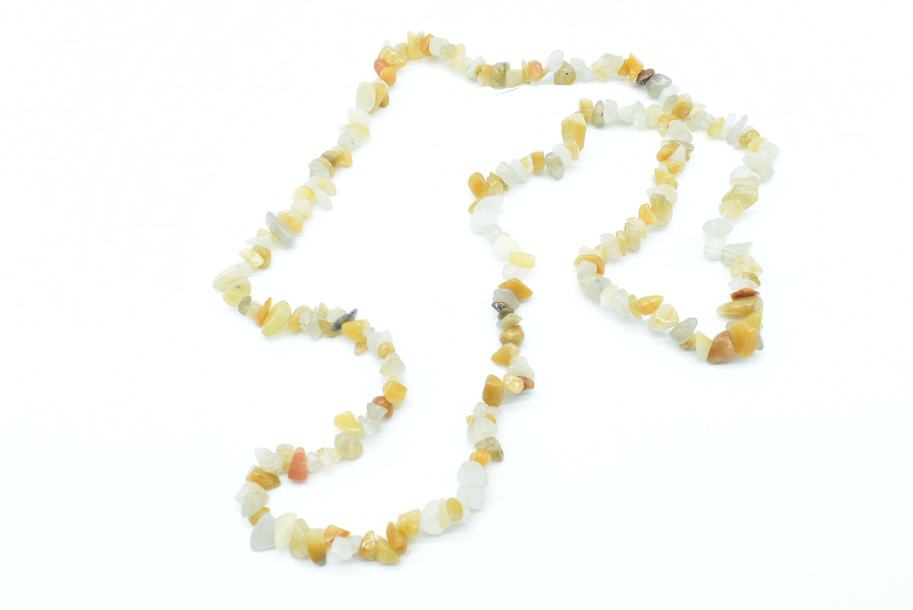 Yellow Jade stones necklace